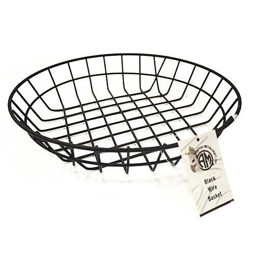 American Metalcraft 10" Round Black Wire Basket (WIB100)