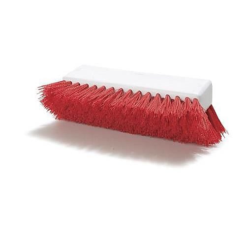 Carlisle 10" Red Sparta® Hi-Lo™ Floor Scrub Brush Head (4042305)