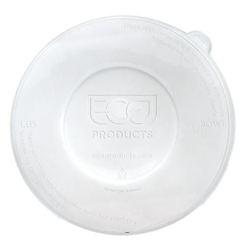 Eco-Products® 24-40oz WorldView™ 100 Percent Recycled Content Sugarcane Bowl Lids, White, 400/Pack (EP-BLRLID)