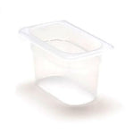 Cambro 1/9 Size 4" Deep Food Pan, 6 15/16" L x 4 1/4" W, Translucent (94PP190)