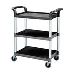 Cambro Service Cart, 38"H x 32 7/8"L x 16 1/4"W, Black (75310)
