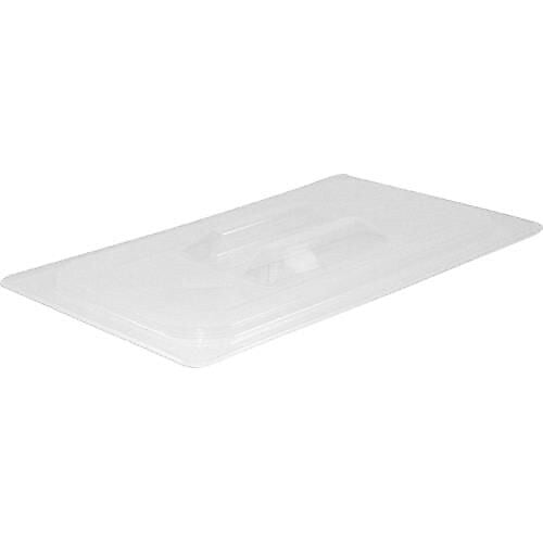 Cambro 1/9 Size Camwear® Notched Flat Cover, 6 15/16" L x 4 1/4" W, Clear (90CWCN135)