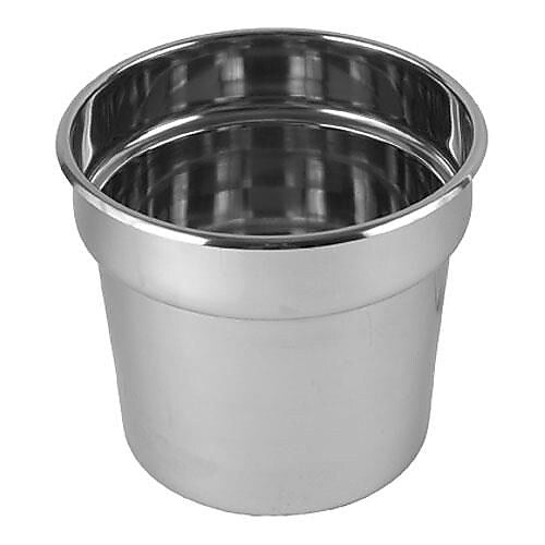 Update International 7 Qt. Inset Pan, 8 1/4" H x 9 5/16" Dia, Silver (IS-70)