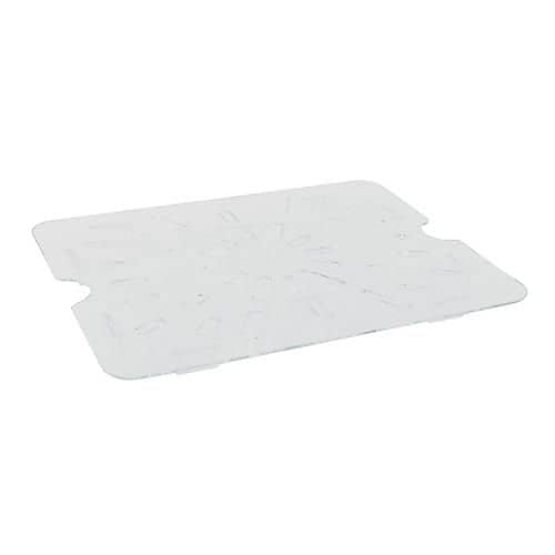 Cambro 1/2 Size Camwear® Pan Grate, 3/5" H x 10 3/8 " Wx 8" D, Clear (20CWD135)