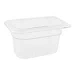 Cambro 1/9  Camwear Food Pan Containter, Clear (78494)