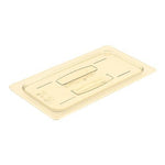 Cambro 1/3 Size H-Pan™ Cover, 12 3/4" L x 6 15/16" W, Amber (30HPCH150)