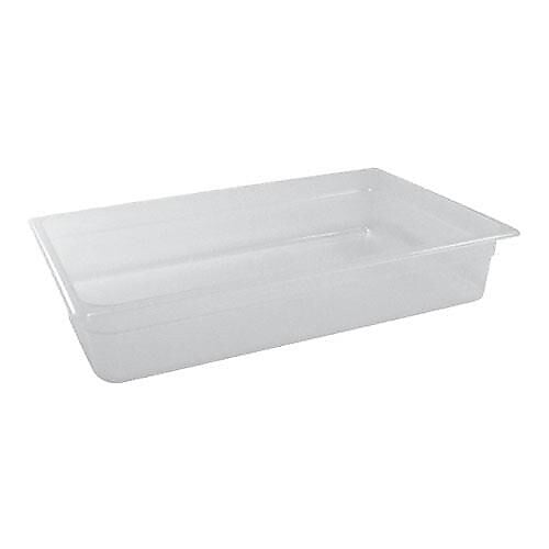 Cambro 4" Deep Full Size Clear Food Pan, 20 7/8" L x 12 3/4" W (79214)
