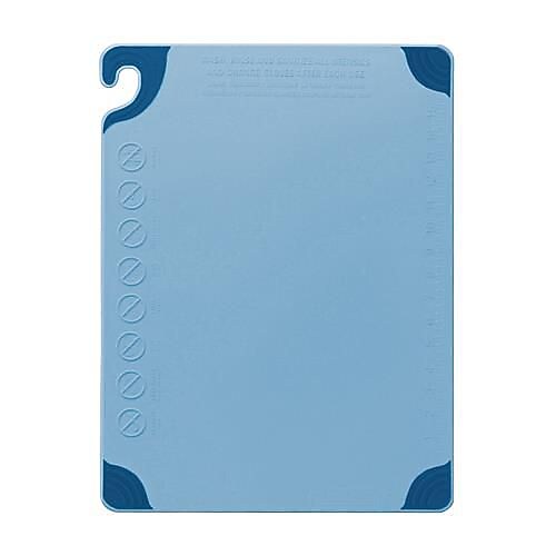 San Jamar 18" x 24" x 1/2" Blue Cutting Board (CBG182412BL)