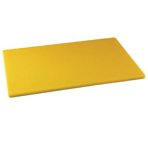Winco 12" W x 18" D Cutting Board, Yellow