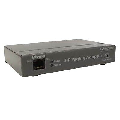 CyberData 011233 10/100 Mbps SIP Paging Adapter, Gray (011233)