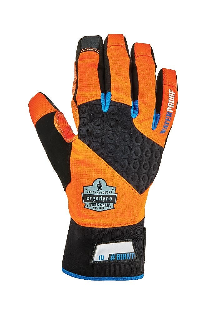 ProFlex 818WP Performance Thermal Waterproof Utility Gloves, Orange, XL (17395)