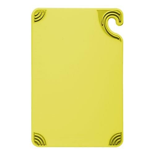 San Jamar 9" x 12" x 3/8" Yellow Cutting Board (CBG912YL)