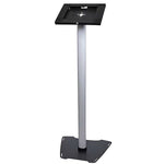 StarTech.com® STNDTBLT1FS Aluminum Lockable Floor Stand for 9.7" iPad, Black/Silver