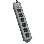 Tripp Lite 6 Outlet Power Strip, Blue Gray/Black (UL620-15)