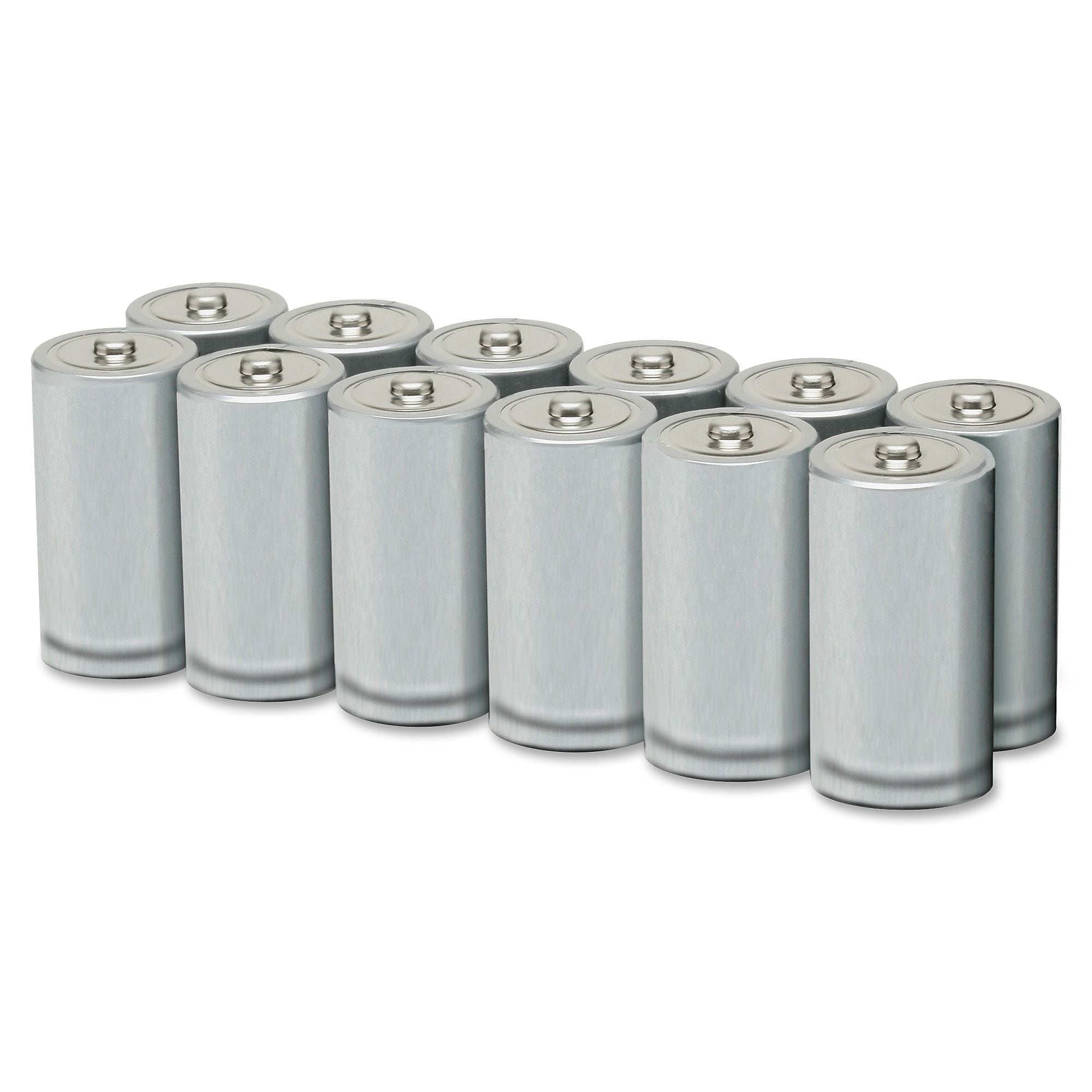 AbilityOne SKILCRAFT C Alkaline Batteries, C, Alkaline, 1.5 V DC, 12/Pack