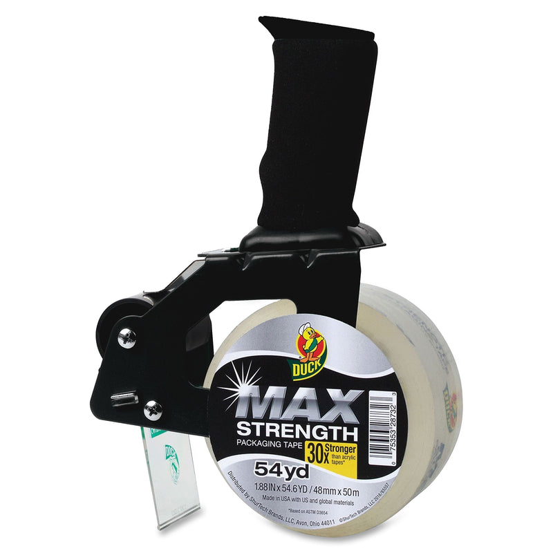 Duck Max Strength 1.88" Handheld Packaging Tape Dispenser, Clear (284984)