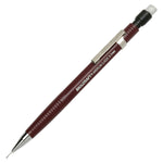 AbilityOne SKILCRAFT Push Action Mechanical Pencil, 0.5 mm Lead Diameter, Refillable, Burgundy Plastic Barrel, 12/Dozen