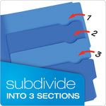 Pendaflex Divide it Up File Folder, Multi Section, Letter, Assorted, 144/CT
