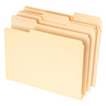 Pendaflex File Folder, 1/3-Cut Tab, Assorted, Letter Size, Manila, 50/Pack (54459EE)