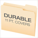 Pendaflex File Folder, 1/3-Cut Tab, Assorted, Letter Size, Manila, 50/Pack (54459EE)