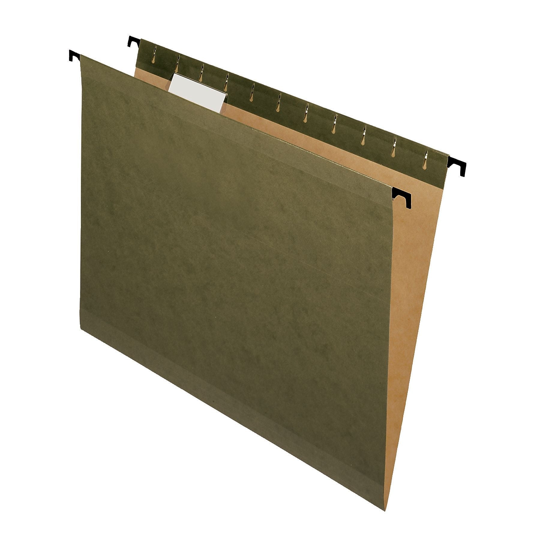 Pendaflex SureHook® 5-Tab Hanging File Folders, Letter Size, Green, 20/Box (6152 1/5)