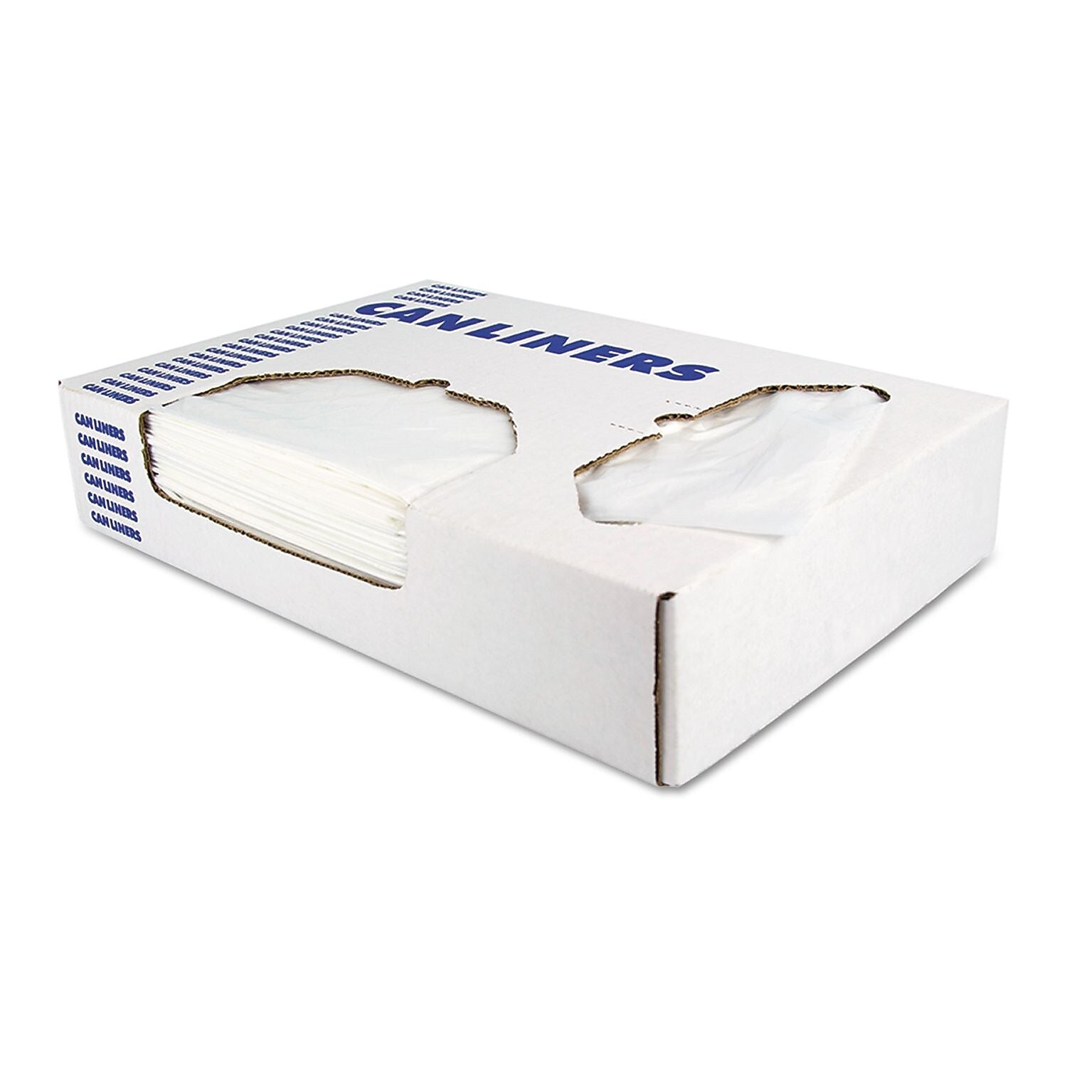 Heritage Low-Density Can Liners, 12-16 Gal, 0.35 Mil, 24 X 32, Clear, 1000/carton