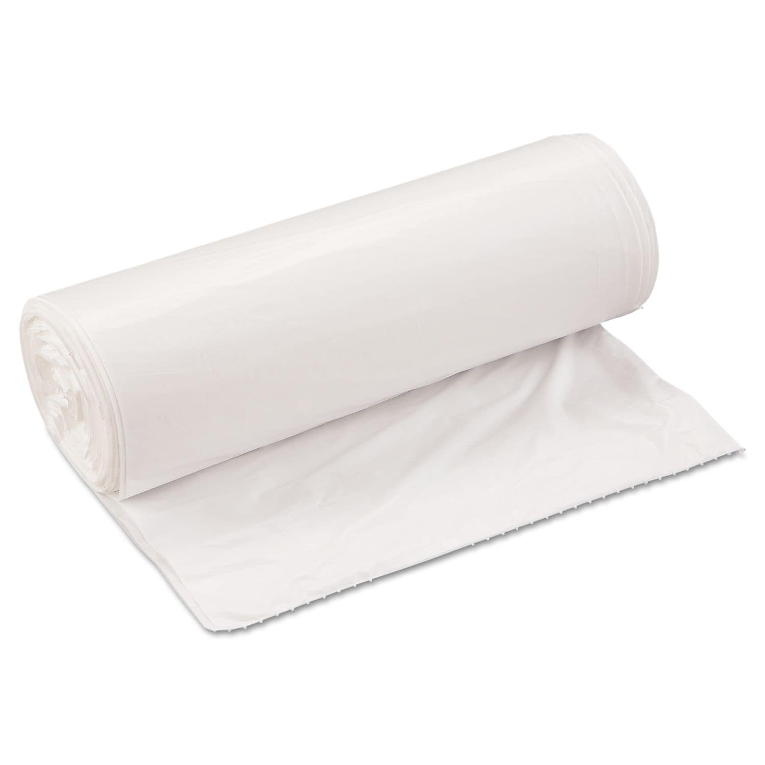Inteplast Group Low-Density Can Liner, 33 X 39, 33gal, .8mil, White, 25/roll, 6 Rolls/carton