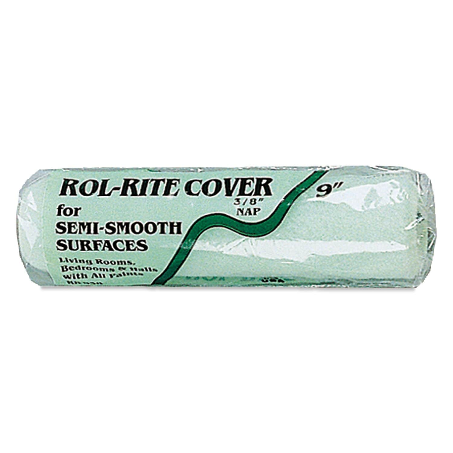 Linzer Semi-Smooth Paint Roller Cover, 3/8" Nap, 9", Green