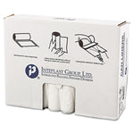 Inteplast Group High-Density Can Liner, 33 X 40, 33gal, 11mic, Clear, 25/roll, 20 Rolls/carton