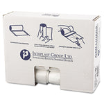 Inteplast Group High-Density Can Liner, 30 X 37, 30gal, 13mic, Clear, 25/roll, 20 Rolls/carton