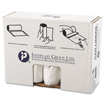 Inteplast Group High-Density Can Liner, 38 X 60, 60gal, 14mic, Clear, 25/roll, 8 Rolls/carton