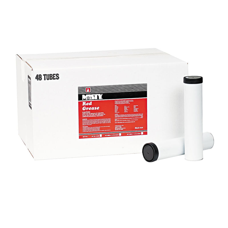 Misty® NLGI #2 Red Grease, 14.000 oz, Tube, 48/Carton (1003057)