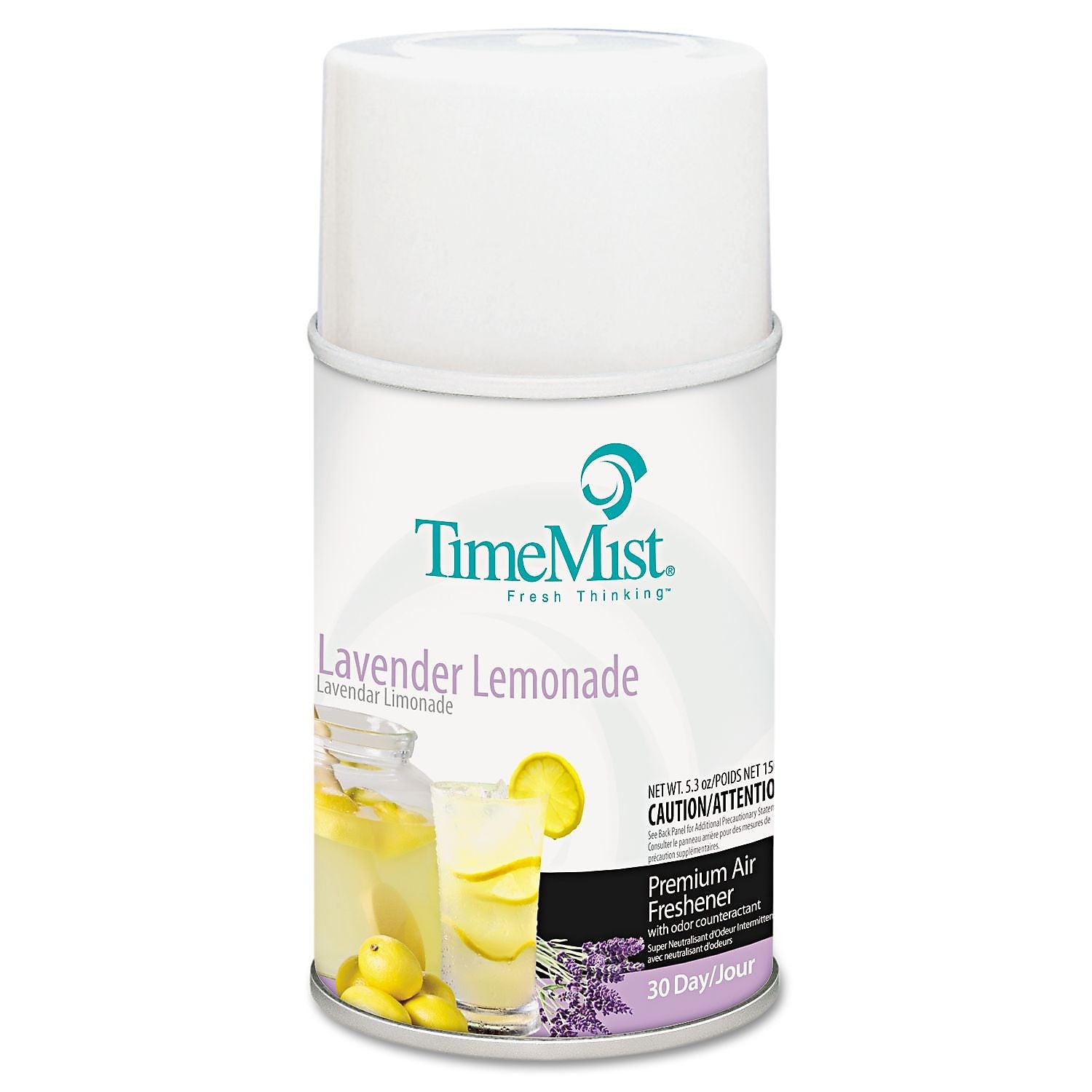 TimeMist® Metered Aerosol Fragrance Dispenser Refills, 6.6 oz, Lavender Lemonade, 12/Carton (1042757)