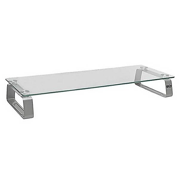 Tripp Lite Universal Glass-Top Monitor Riser, Silver/Transparent (MR2208G)