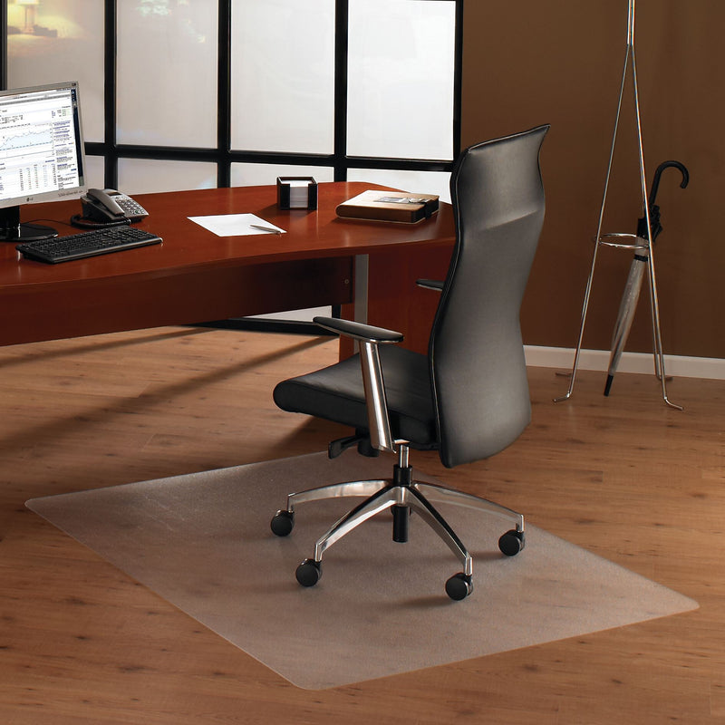 Cleartex Floortex / Unomat Hard Floor Chair Mat, 35" x 47", Low-Pile, Clear (FLREC128920ERA)