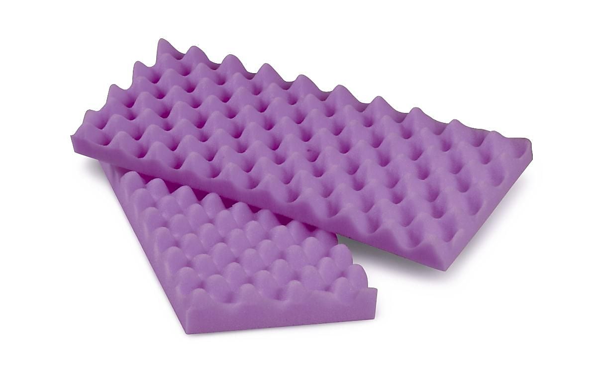 Medline Convoluted Foam Armboard Pads, Purple, 2"x8"x20", 12 Pairs/Case(NON081343)