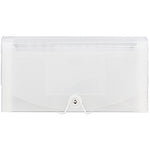 Jam Paper Plastic File Pocket, Check Size, Clear (2163595)