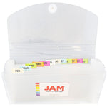 Jam Paper Plastic File Pocket, Check Size, Clear (2163595)