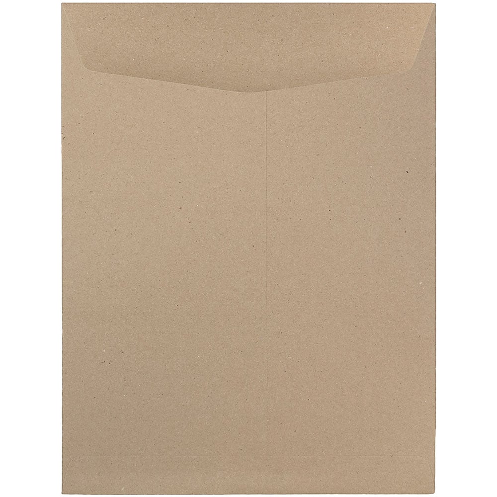 JAM Paper 9" x 12" Kraft Open End Catalog Envelopes, Brown Kraft Paper Bag, 10/Pack (38288)