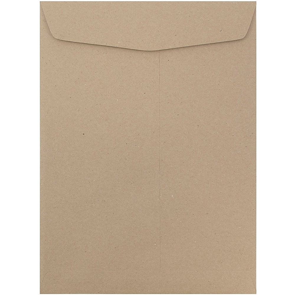 JAM Paper 10" x 13" Open End Catalog Envelopes, Brown Kraft Paper Bag, 10/Pack (6315603B)
