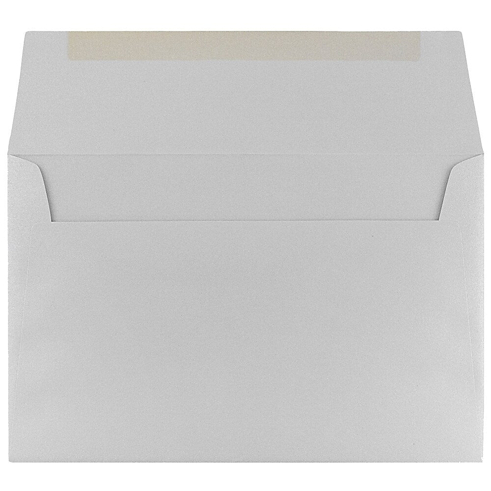 JAM Paper A9 Metallic Invitation Envelopes, 5.75 x 8.75, Stardream Silver, Bulk 1000/Carton (211817120B)