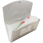 Jam Paper Plastic File Pocket, Check Size, Smoke Gray (221618981)