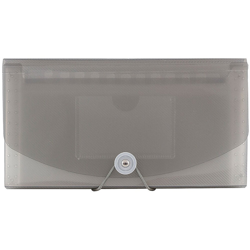 Jam Paper Plastic File Pocket, Check Size, Smoke Gray (221618981)