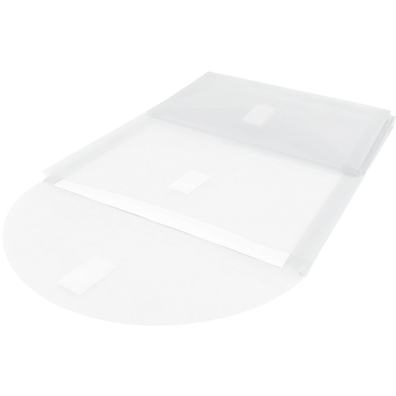 JAM Paper® 2 Pocket Plastic Envelope with Hook & Loop, Letter Open End, 9.5 x 11.5, Clear, Sold Individually (2163613478)