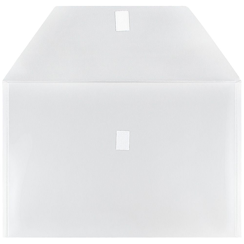 Jam Paper Plastic File Pocket, Legal Size, Clear, 12/Pack (219V0CL)