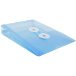 JAM Paper Plastic Filing Envelope with Button & String Closure, Blue, 12/Pack (473B1BU)