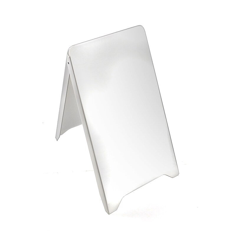 Azar Sign Holder, 19.75" x 32", Vertical, Freestanding, White, Plastic (300250)