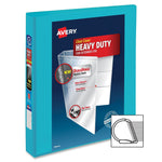Avery Heavy Duty 1" Slant Ring View Binder, Aqua (AVE17295)