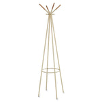 Safco Family Floor Steel Coat Rack, Cream  (4256CRM)