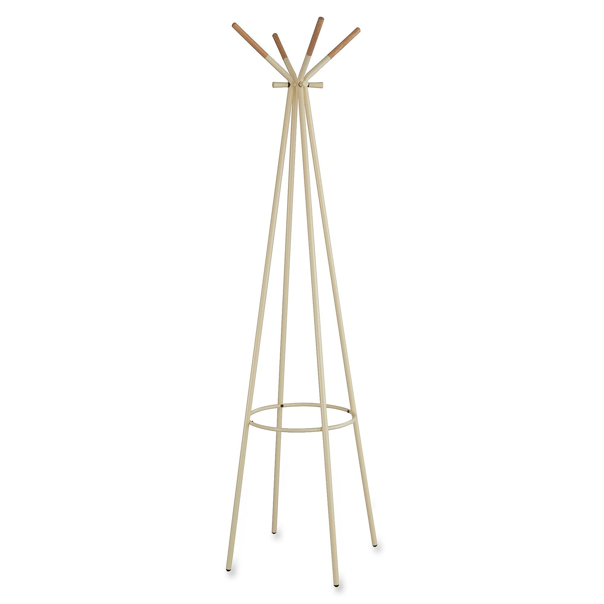 Safco Family Floor Steel Coat Rack, Cream  (4256CRM)